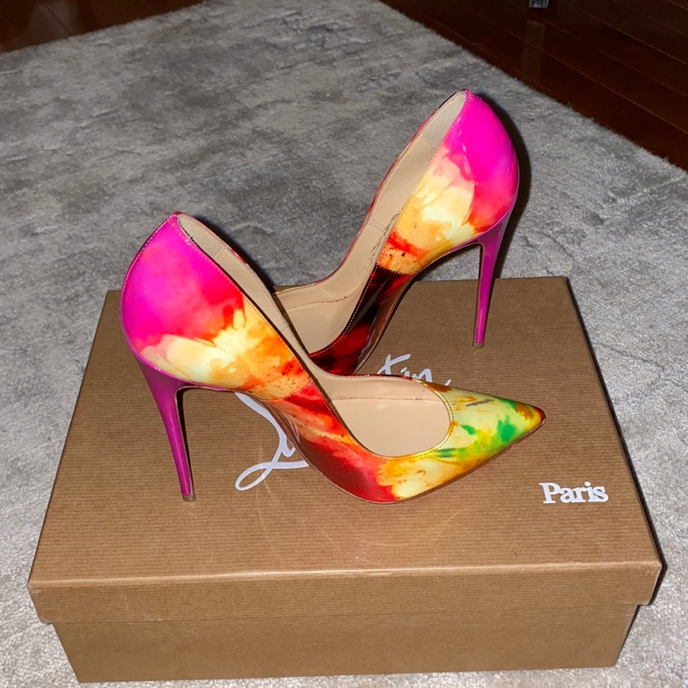 CHRISTIAN LOUBOUTIN SO KATE TIE and DYE